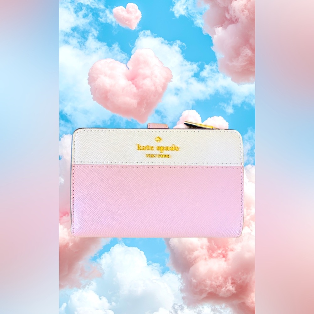 Kate Spade Pink and White Wallet